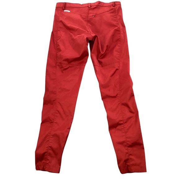 GUESS Jeans Red Chino Pants Y34A0148 Slim Fit Size 31 Y2K Shiny Stretchy Sexy - Picture 9 of 14